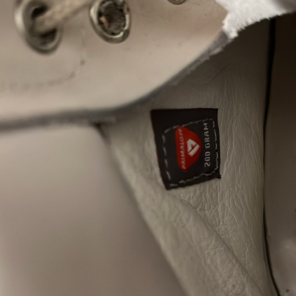 White Leather Timberland boots - Picture 3 of 5